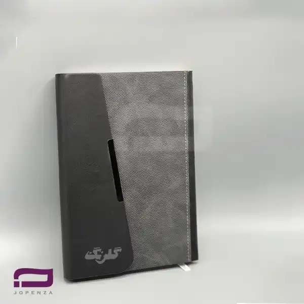 سررسید وزیری جلد سخت دو تکه H9135 روزانه جمعه مشترک خاکستری - مشکی، کاغذ 70 گرم سفید